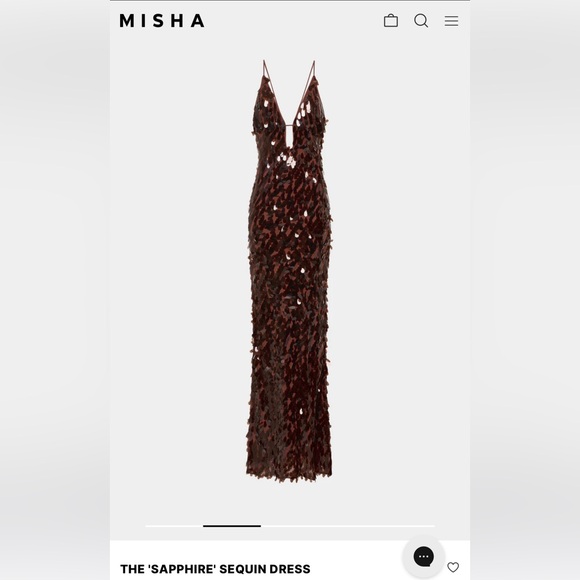 misha sapphire sequin dress fig MISHA | The Sapphire Sequin Dress